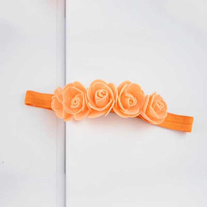 Яркие цвета для детей ясельного возраста милый DIY цветок ребенок девочка ручной работы 1 шт. фото инструменты новорожденный Эластичный регулируемый Прекрасный 5 цветов