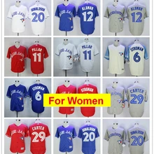 Женщины Toronto rovo Alomar Джош Дональдсон Маркус стровумен Джо Картер Кевин Pillar FLEX& Cool базовый игрок Джерси