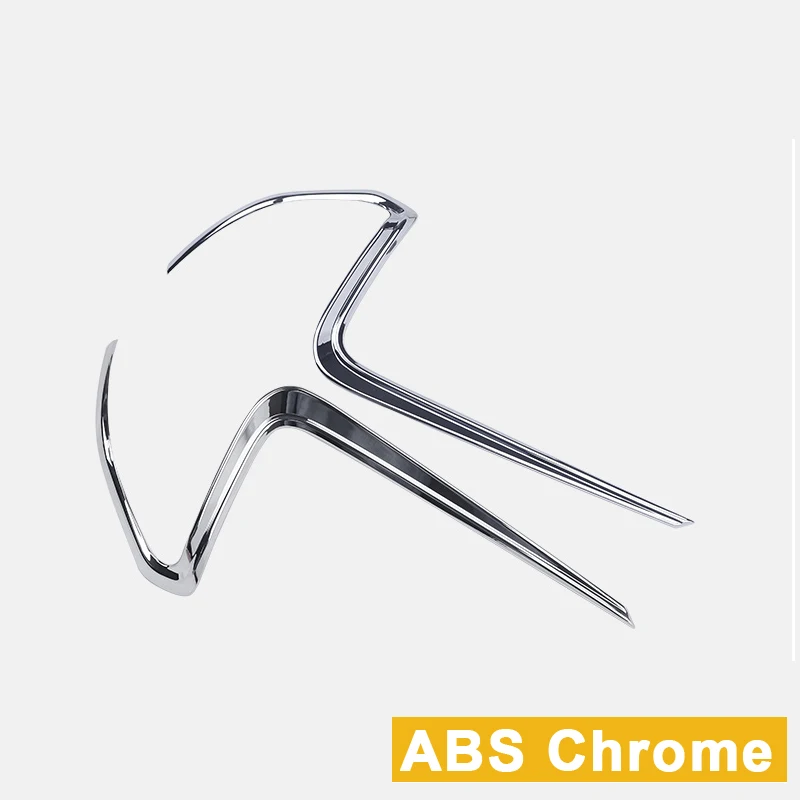 ABS Chrome ABS Автомобильный задний фонарь лампа Верхний век узкая Накладка для отделки наклейка для Mitsubishi Eclipse Cross аксессуары - Цвет: ABS Chrome