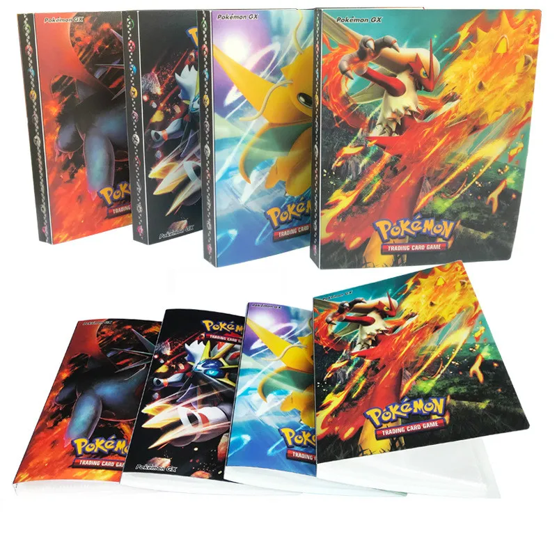 Tarjetas de dibujos animados de Anime Pikachu, monstruo de bolsillo, 240 Uds., soporte de juguetes para álbumes, colección de tarjetas de Pokemon, álbum, tapa de libro para regalo para niños