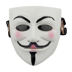 V For Vendetta-máscara táctica de Paintball, Cosplay de Calavera, accesorios de caza de Halloween, juego de guerra militar del ejército, máscaras de cara completa Airsoft