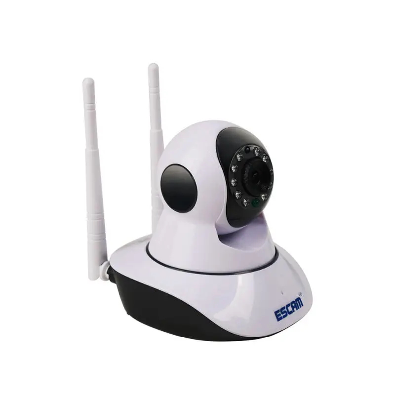 

FFYY-Escam G02 Dual Antenna 720P Pan/Tilt Wifi Ip Ir Camera Support Onvif Max Up To 128Gb Video Monitor Ip Camera Us Plug