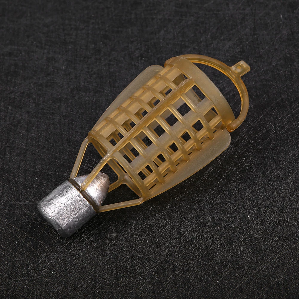 Tackle Fishing Bait Cage Basket Holder Fish Feeding Lure Trap Accessories