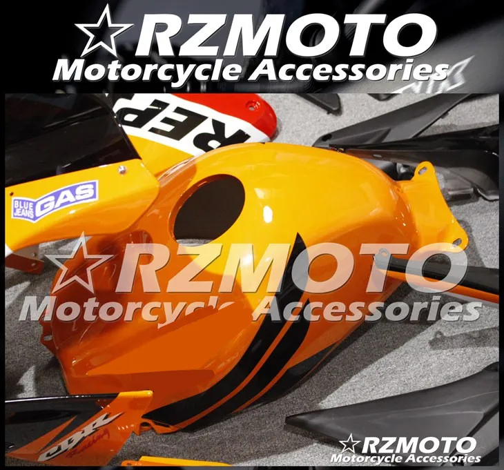 4 подарки ABS мотоцикл полный обтекатель комплект подходит для CBR600RR F5 2005 2006 05 06 cbr600 600RR тела набор оранжевый красный