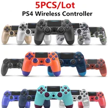 5 PCS/ Lot PS4 Controller ps4 Manette Wireless 6-Axis Dual Vibration Bluetooth 4.0 Gamepad Joystick For PS3 PC iPad Mobile Phone