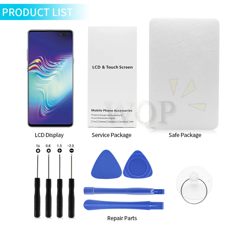 AMOLED lcd для SAMSUNG S10 5G lcd G977N дисплей SM-G977U сенсорный экран дигитайзер для SAMSUNG Galaxy S10 5G lcd G977 lcd 6,7"