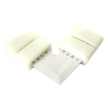 

LEDLUX CL0714 4 PCs connector pitch 10mm RGB L shape for stretching and bending Strip Led RGB and Mono color