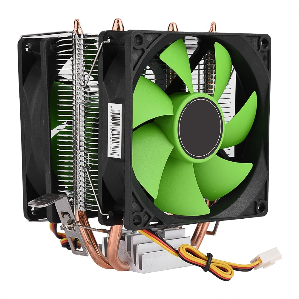 SOONHUA двухсторонний вентилятор cpu кулер радиатор тихий охладитель вентиляторы 12 В гидравлические подшипники 3 Pin с термопастой