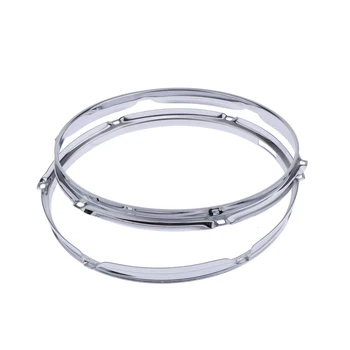 

CHROME Die Cast Snare Drum Hoops 12" 6 Ear/Hole/Lug, Zinc Alloy