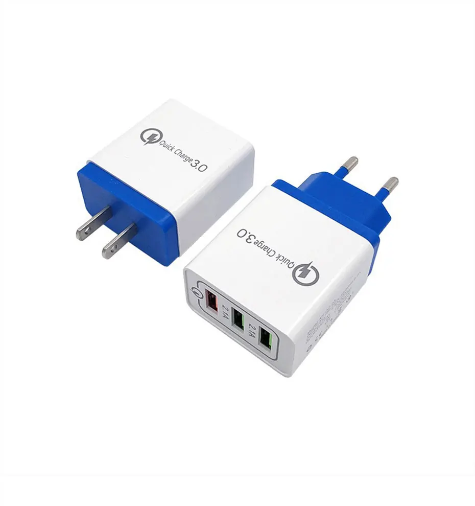 PINZHENG с 3 портами(стандарт Порты и разъёмы Quick Charge 3,0 зарядка 5В 2.1A Быстрый Телефон Зарядное устройство для iPhone samsung Xiaomi huawei US EU Plug Зарядное устройство адаптер