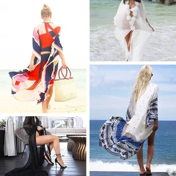 

Summer Women Beach Cover Ups Tunics For Beach Dress Bathing Suit Beach Wear Swimwear Bikini Cover Up Women 2020 Sexy Suits Maios