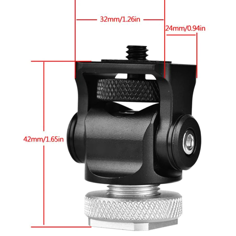Горячий башмак регулируемое крепление монитор вспышка адаптер микро-телефон кронштейн держатель для видеокамеры фотографии для Canon Nikon sony
