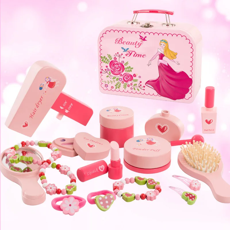 

Cosmetics Set Model GIRL'S Box Toy Girls 1 Princess Baby Non-2 Play House 4 Children Wood