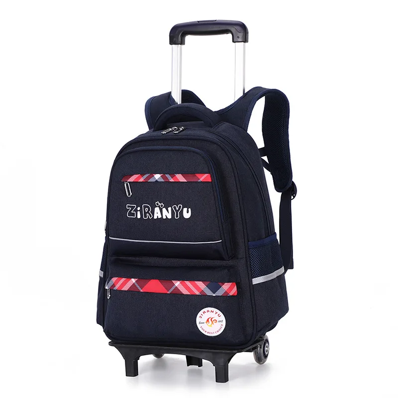 Детские съемные школьные сумки для подростков ортопедические дорожные сумки для книг Детский рюкзак на колесиках для девочек Сумка на колесиках mochila - Цвет: 2 wheels