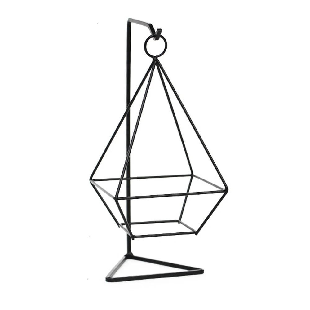 Four edges Семейная железная художественная гидропоника ваза для гидропоники контейнер железная Геометрическая рамка красивые прочные офисные украшения без почвы - Цвет: Four edges