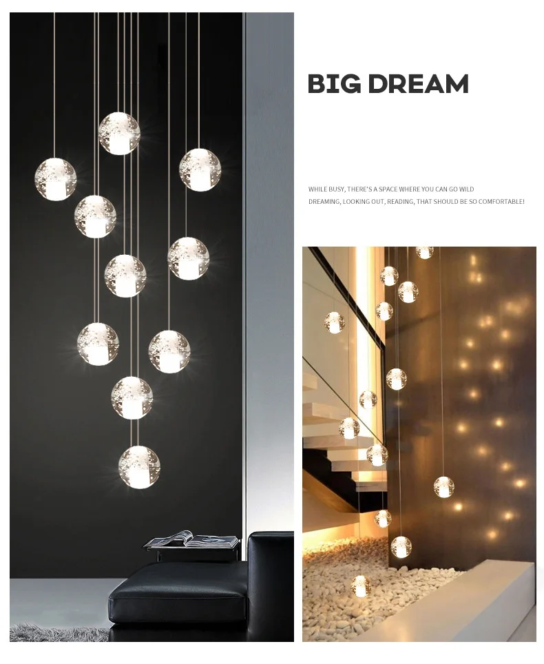 Adjustable Crystal Pendant Lights - Ultra Modern Chandeliers