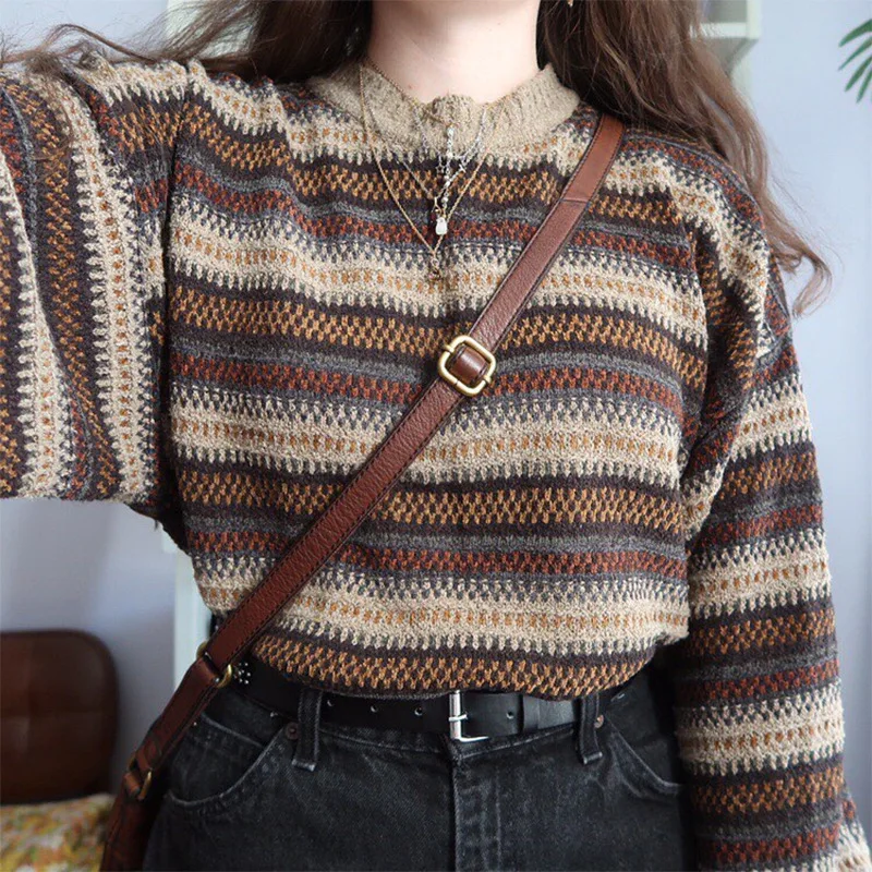High Street Women Sweater Striped 
