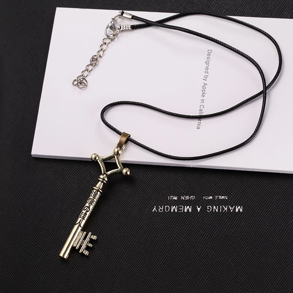 SUMENG 2021 Attack On Titan Necklace Eren Key Shingeki No Kyojin Pendant Fashion Vintage Retro Anime Jewelry For Men Cosplay
