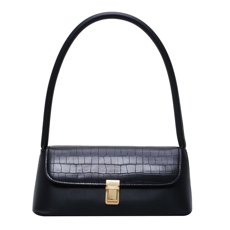 Женские ретро сумки через плечо с каменным узором, маленькая сумка через плечо, женские сумочки для телефона и кошельки Louie Vuiton - Цвет: Black