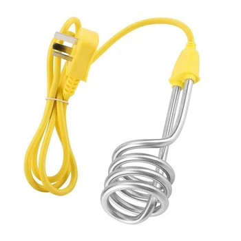 

Immersion Water Heater 1600W 220V Portable Stainless Steel Hot Water Coffee Immersion Travel Use Heating Element