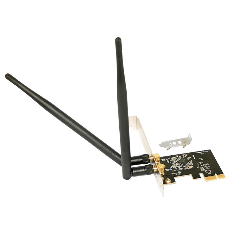 Беспроводной Pci-E Wi-Fi кард-1300 M Ac Dual Band Gigabit Ethernet сетевой адаптер 2 X Антенна