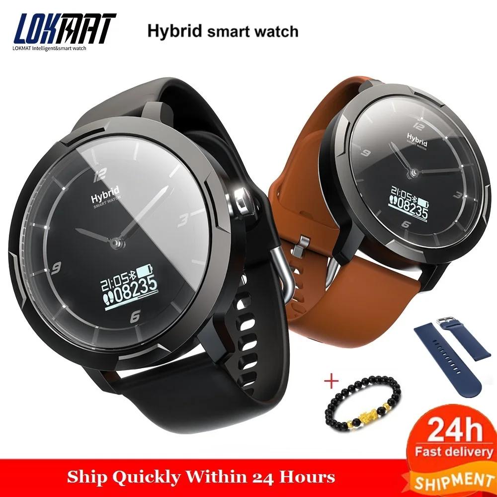

LOKMAT Bluetooth Smart Watch Men Heart Rate 5ATM Waterproof Smartwatch Phone Android Remote Camera Sports Bracelet Watches 2020