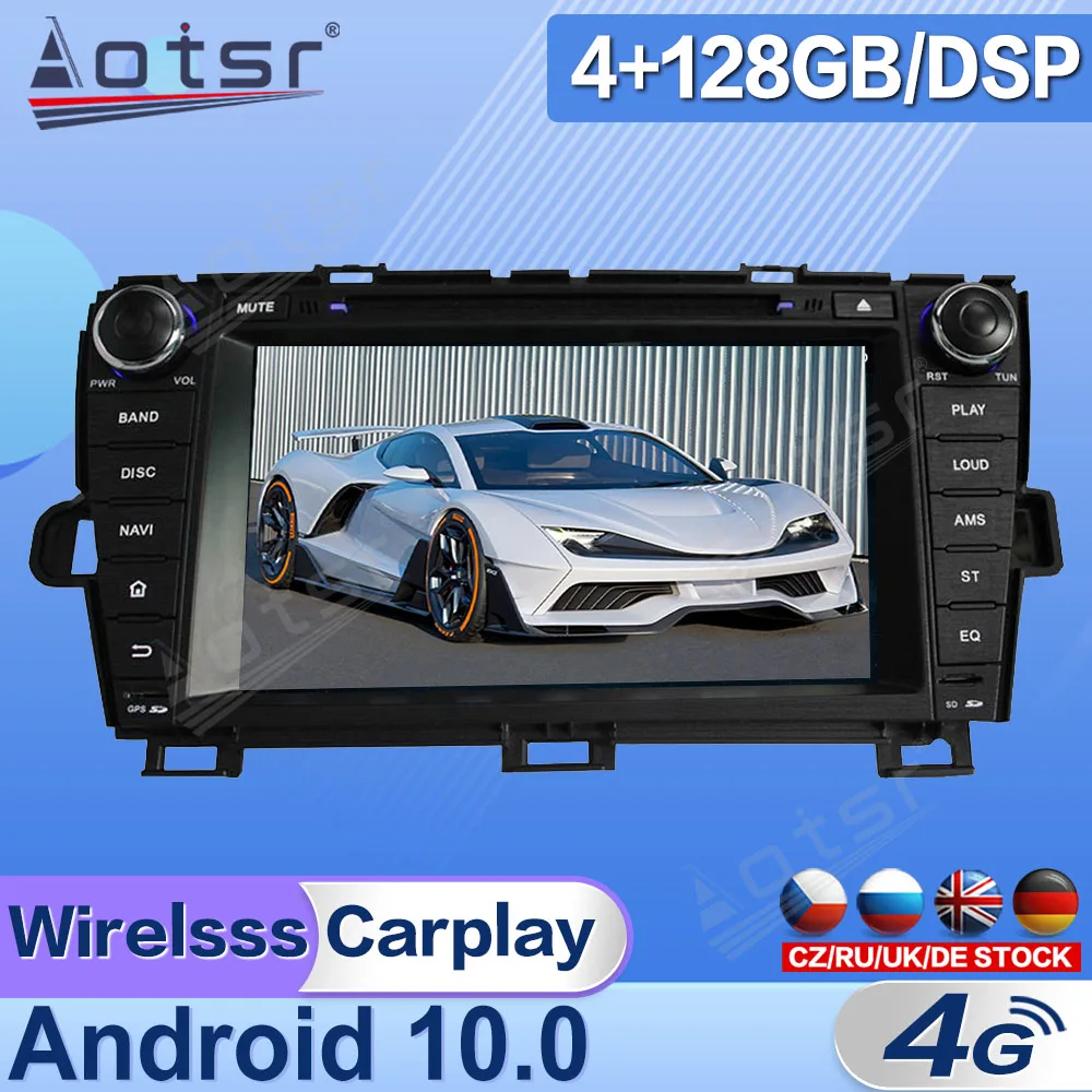 

Android 10 For Toyota Prius 2009 2010 - 2015 Left Tape Radio Recorder Video GPS Navi Car Multimedia Stereo Player Head Unit DPS