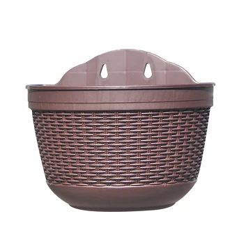 

Home Office Indoor Garden Planter Flower Pot Semicircle Plant Holder Balcony Basket Bedroom Container Minimalist Wall Hanging