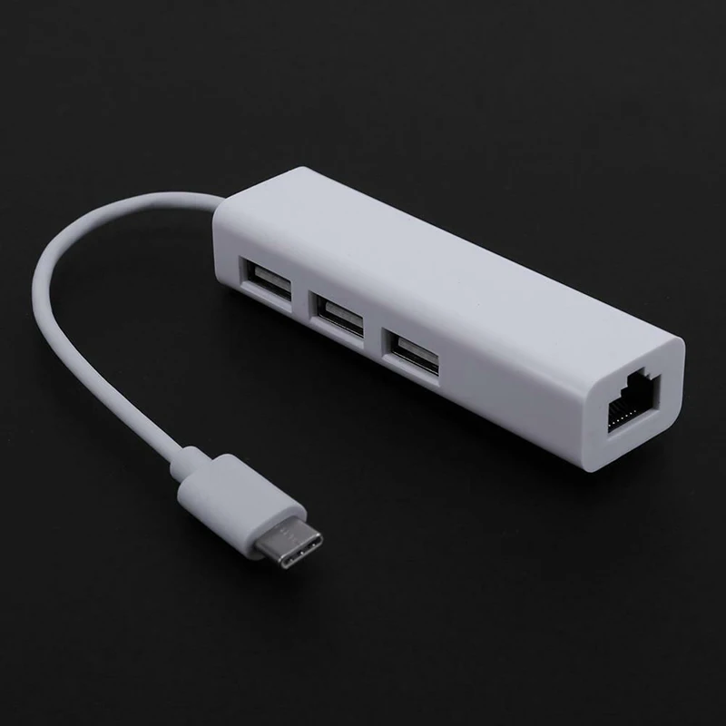 USB 3,1 type C USB-C несколько 3 порта концентратор для RJ45 Ethernet Сетевая карта кабель высокоскоростной передачи данных для Macbook PC