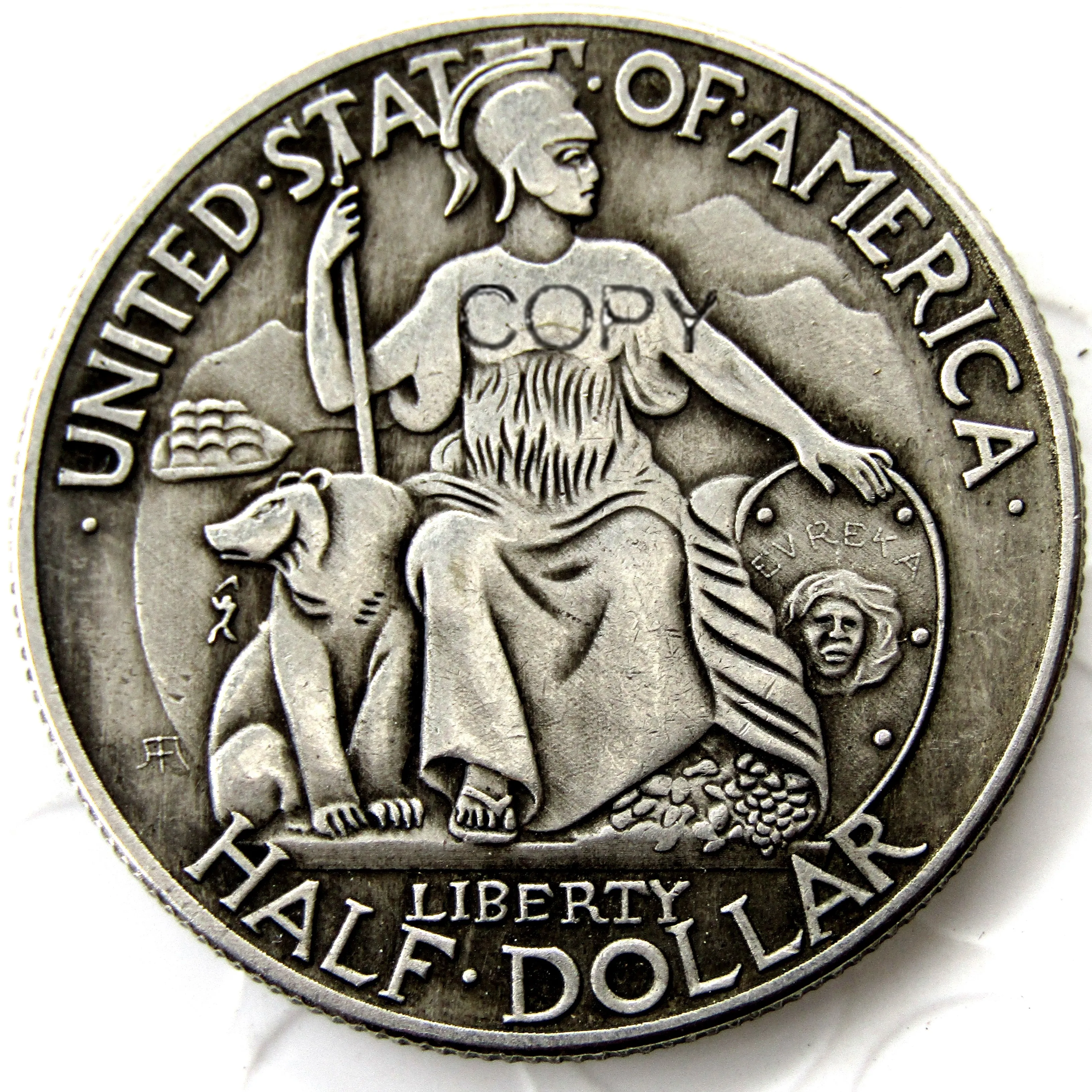 

1935 San Diego Commemorative Half Dollars Copy Coins Silver Plated