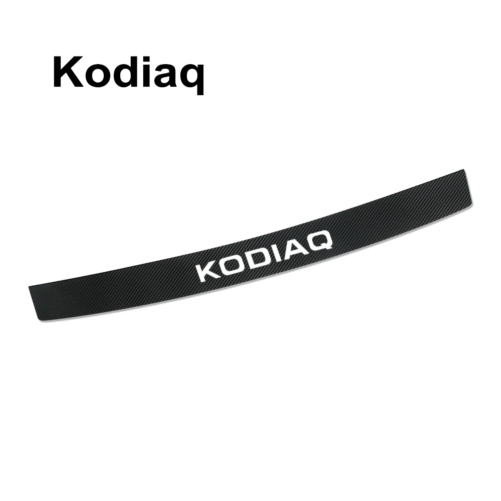 Наклейки на задний бампер багажника для Skoda Octavia 2 A7 A5 Fabia 3 Rapid Superb 3 Kodiaq Scala Karoq Kamiq аксессуары - Название цвета: For Kodiaq