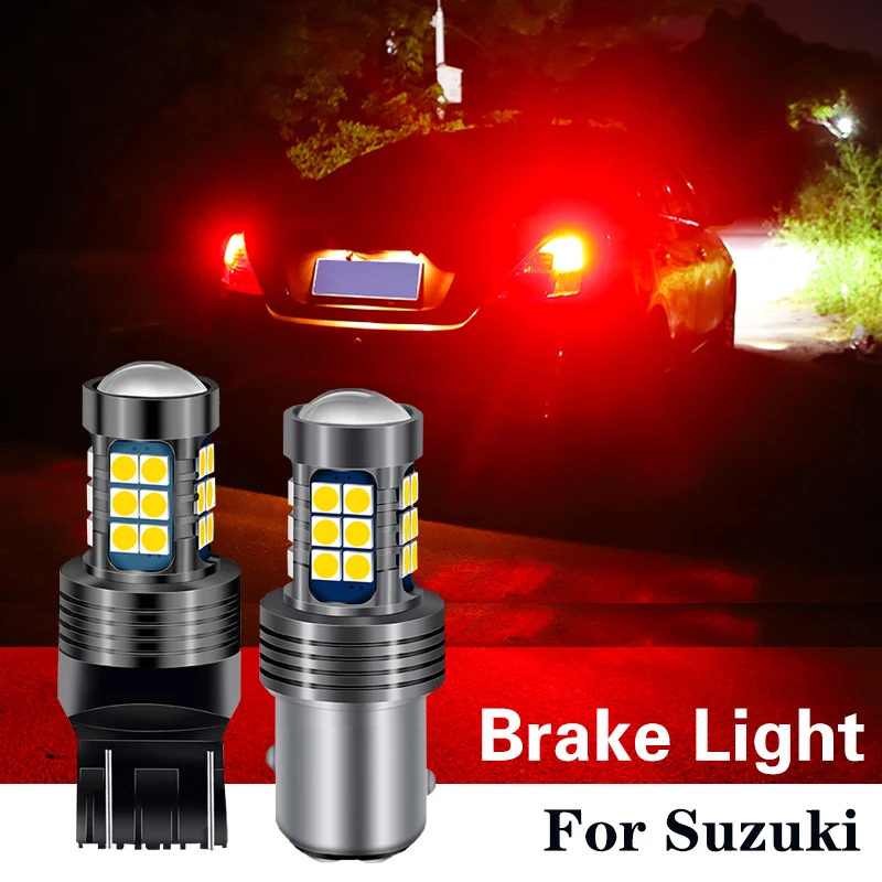 1 светодиодный т. светодиодная лампа стоп сигнала W21/5 вт W21W P21/5 bay15d BA15S для Suzuki