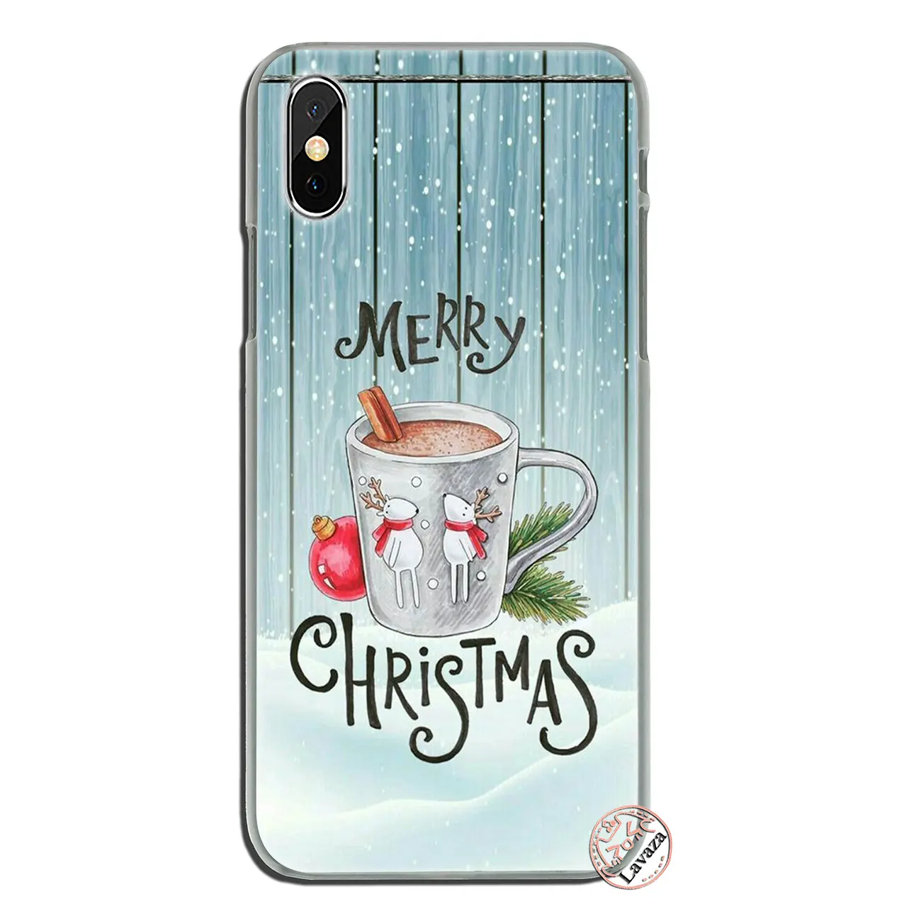Чехол Lavaza snow winter Merry Christmas для iPhone XR X XS 11 Pro Max 10 7 8 6S 5 5S SE 4 4s - Цвет: 6