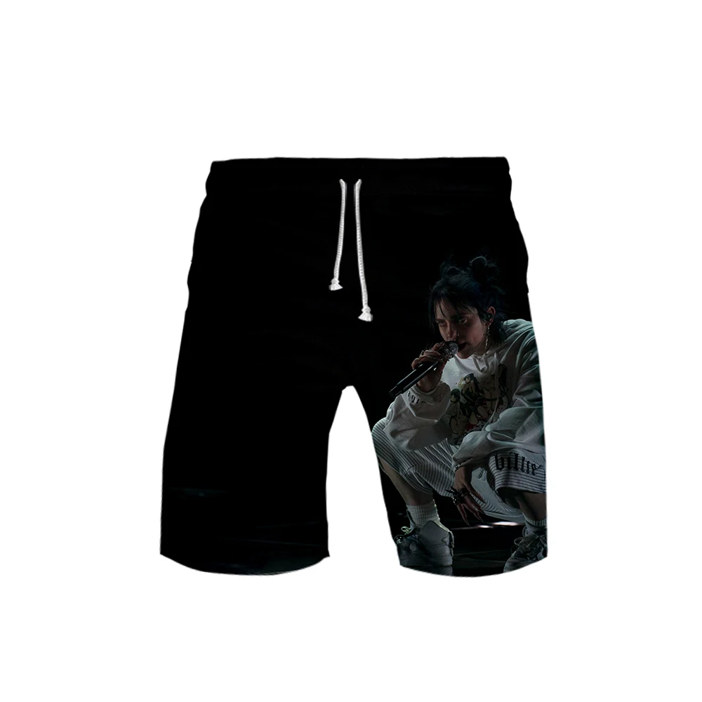 Новинка Billie Eilish 3D принт 3D пляжные шорты Мужская модная уличная одежда шорты Горячая Распродажа Harajuku модная летняя одежда