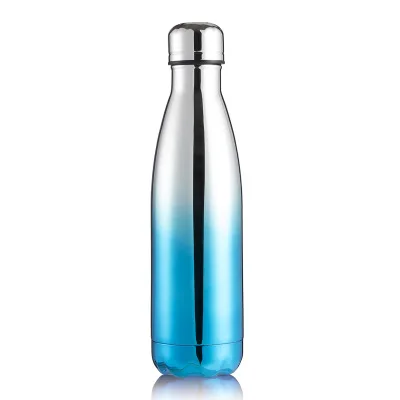 Вакуумная колба из нержавеющей стали креативный бренд Tide Спорт на открытом воздухе бутылка для воды с двойными стенками Изолированные вакуумные термосы 500 мл - Цвет: 12