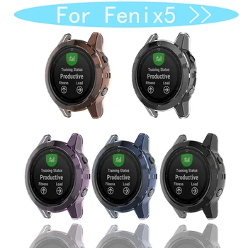 

Soft Ultra-Slim Crystal Clear TPU Protector Case Cover for Garmin Fenix 5X Smart Watch Protective Accessories for Fenix 5 X