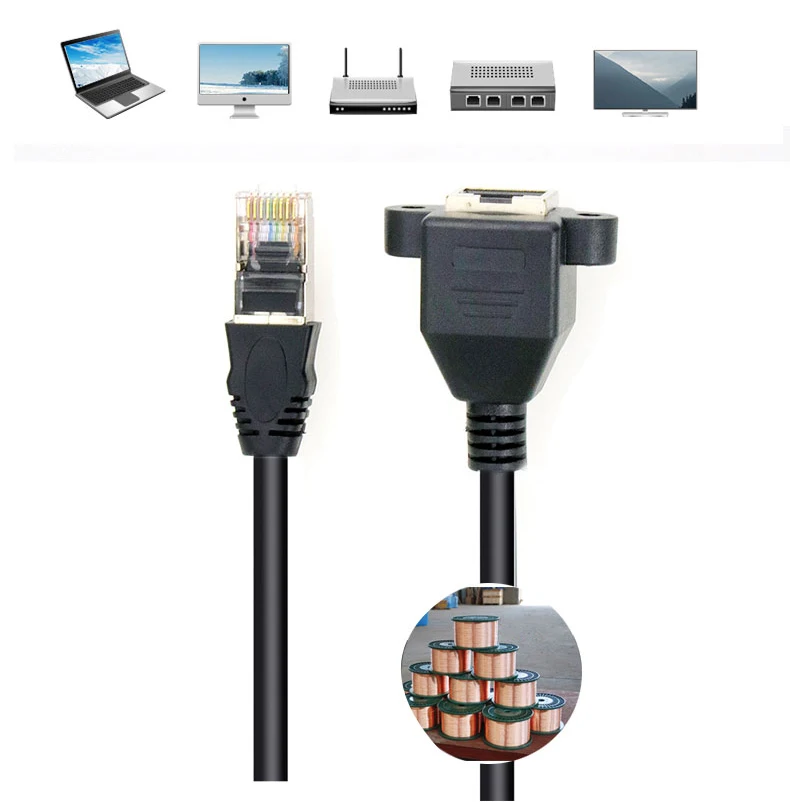 8pin RJ45 Ethernet удлинители кабели чистая медь мужчин и женщин Lan Сетевой удлинитель 0,3 м 1 м 3 м 5 м шнур для ПК ноутбука