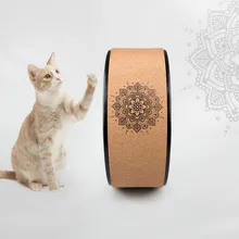 Деревянные колеса для йоги, Пилатес с Буддой, лотос, профессиональный ТПЭ, круги для йоги, тренажерный зал, тренировка спины, инструмент для бодибилдинга, фитнеса