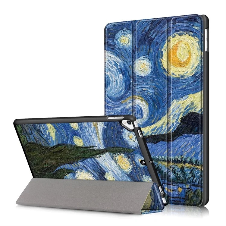 Starry Night Для нового iPad 10,2 дюйма Чехол-легкий тонкий корпус стоячий чехол с функцией автоматического пробуждения/сна для iPad чехол 7th Gen - Цвет: Starry Night