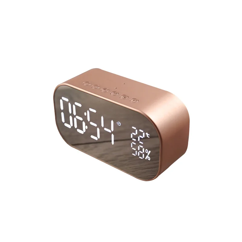 Поддержка tf-карты/u-диска беспроводной bluetooth 4,2 динамик радио светодиодный USB зарядка часы Встроенный микрофон шумоподавления