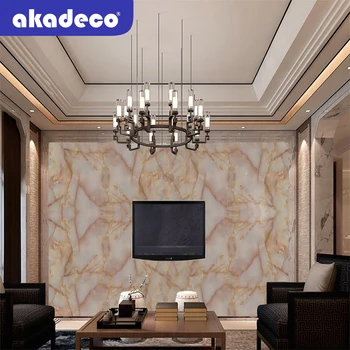 

Classic 3D waterproof marble self-adhesive pvc decoration film for living room TV background Wallpaper