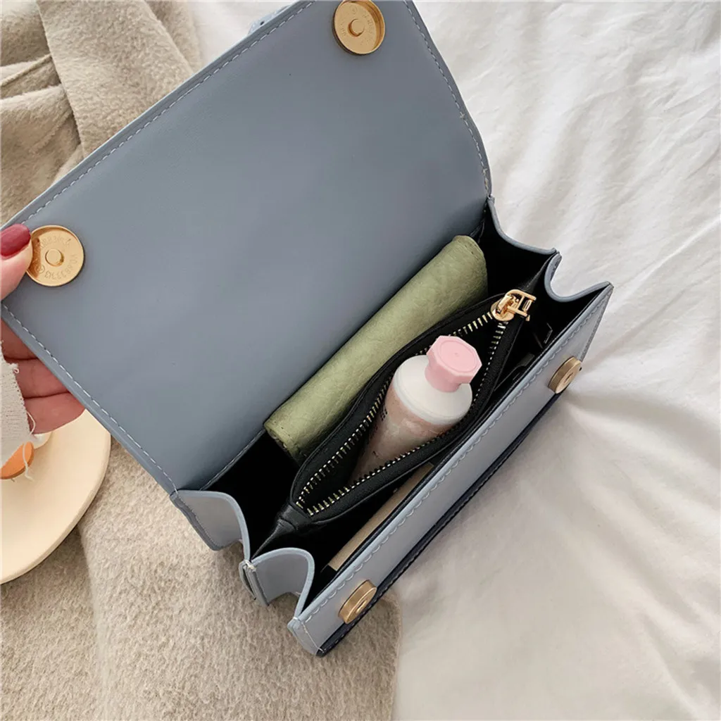 Сумки через плечо для женщин Bolsos Mujer De Marca Famosa новая сумка на плечо Маленькая квадратная сумка хит цвет модная сумка-мессенджер