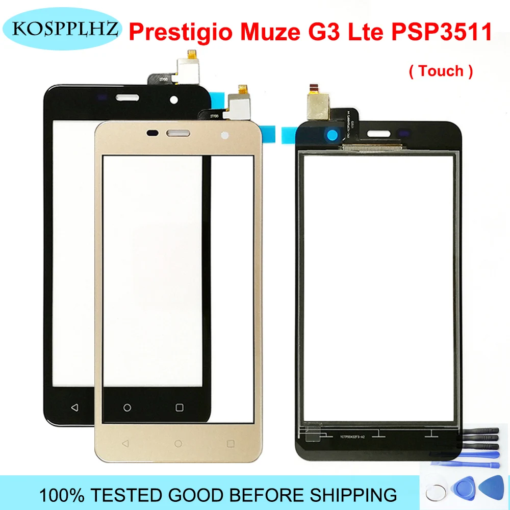 

5.0 Inch For Prestigio Muze G3 Lte PSP3511 Duo PSP3511DUO Touch Screen Panel Digitizer High Quality Front Glass Sensor +Adhesive