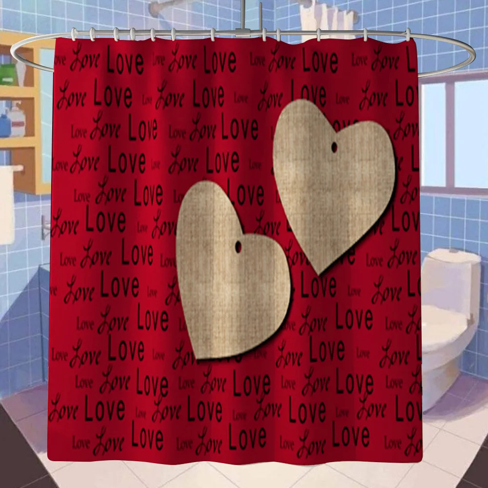 4 шт. нескользящий коврик для душа, коврик для ванной комнаты, набор мягких водонепроницаемых покрытий на окна, пол, домашний рисунок сердца, туалет, моющиеся занавески, отель