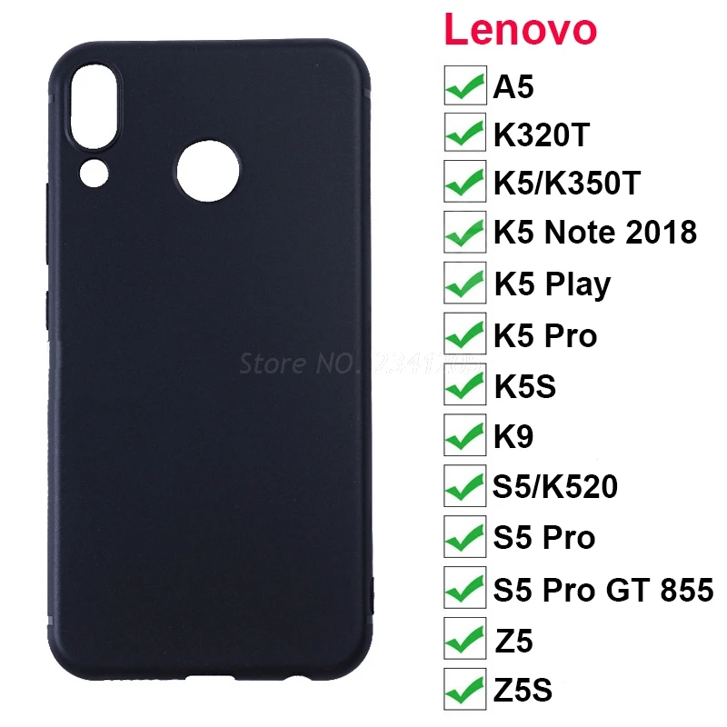 Soft Case for Lenovo Z5 Z5S K5S K9 K350t Z5 S5 Pro GT855 A5 K320t Phone Cover Silicone Case For Lenovo K5 K350T K5 Note Play Pro|Fitted Cases|   - AliExpress