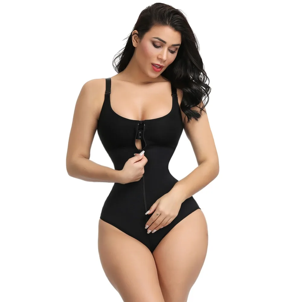 

Women's Slimming Underwear Bodysuit Body Shaper Waist Shaper Shapewear Postpartum Recovery Slimming Zip and Hook Corset