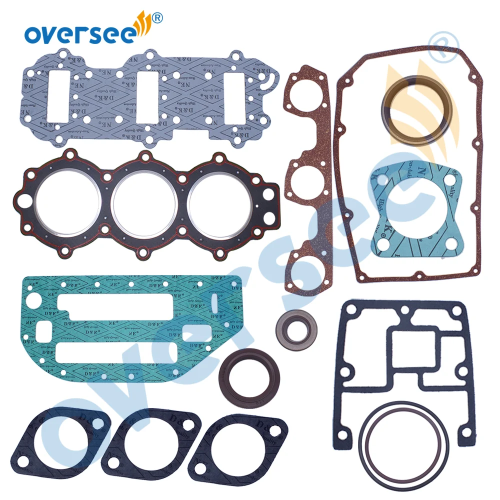 398047 Powerhead Gasket Kit For Johnson Evinrude OMC Outboard Motor 3cyl 1986 & Up  438904 water pump impeller replacement for evinrude johnson omc outboard 9 5 10 hp boat motor accessories marine parts 377178 775519