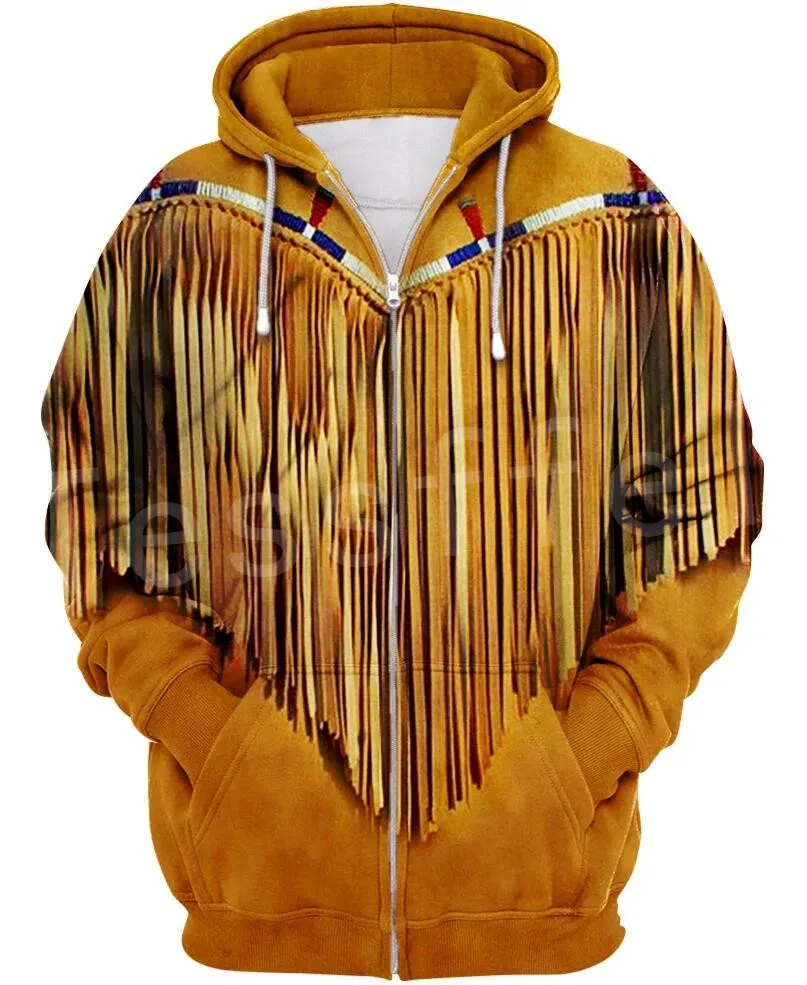 Zip Hoodie Tessffel индийский родной культуры Harajuku Повседневное красочные костюмы новая мода 3dprint унисекс с капюшоном/толстовки с капюшоном, застежка-молния Для мужчин Для женщин S-3 - Цвет: Zip Hoodie