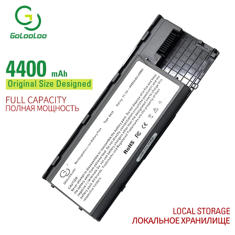 Golooloo 6 ячеек Аккумулятор для ноутбука Dell 0JD605 0JD634 0JD606 0JD648 0KD491 0KD495 0NT367 0PD685 0RD300 0RD301 0TC030 0TD116