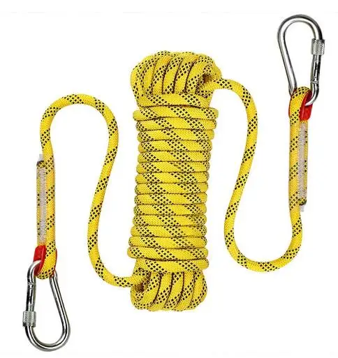 

2 Pcs FMN 30m*10mm Outdoor Static Rock Climbing Rope, Fire Escape Safety Rescue Rappelling Rope